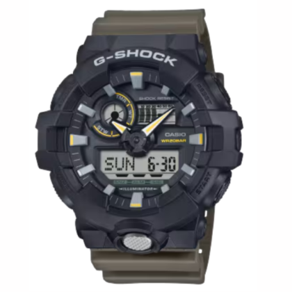 Casio G-Shock GA-710TU-1A3 Dark Brown Resin Band Digital Analog Men Watch